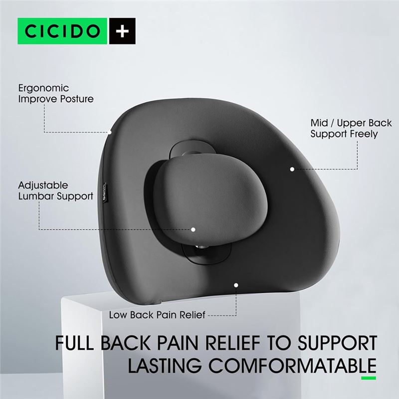 پشتی طبی صندلی اداری و خودرو محافظ گودی کمر CICIDO - 8
