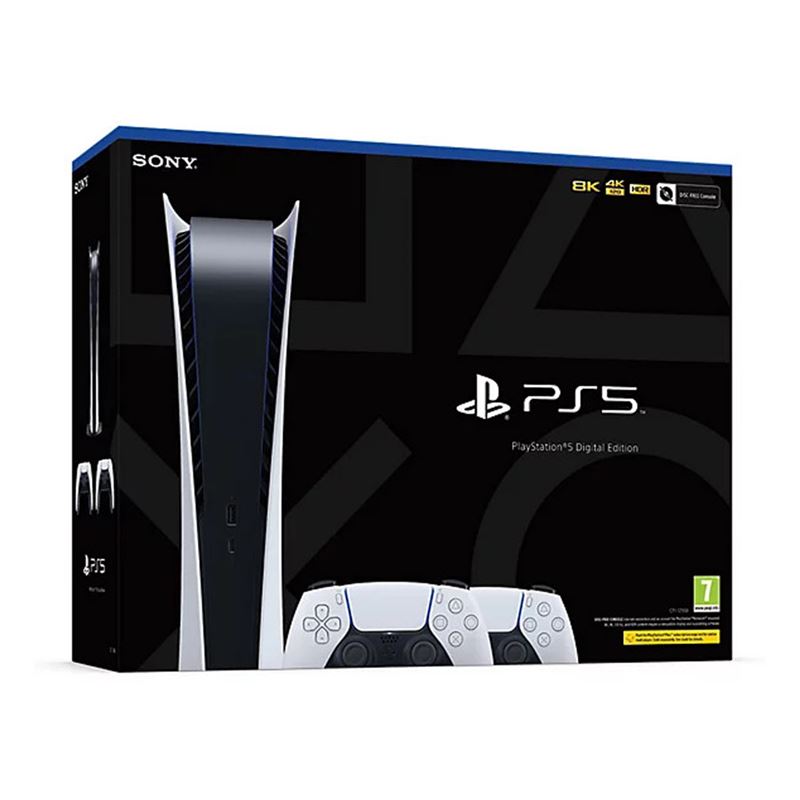 پلی استیشن ۵ دیجیتال فت دو دسته PS5 Two DualSense Bundle - 2