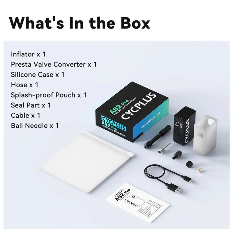 پمپ باد کوچک دوچرخه برند CYCPLUS مدل AS2 Pro - 5