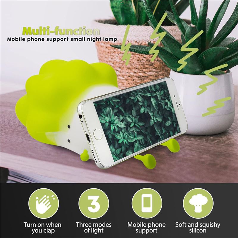 چراغ خواب سیلیکونی مدل کلم Cabbage Silicone Lamp - 6