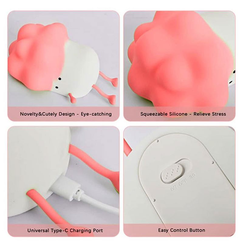 چراغ خواب سیلیکونی مدل کلم Cabbage Silicone Lamp - 7