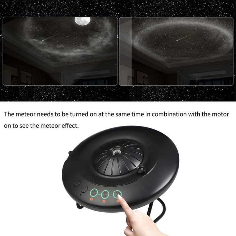 چراغ خواب پروژکتور ستاره ای مدل سفینه فضایی UFO PX01 - 4