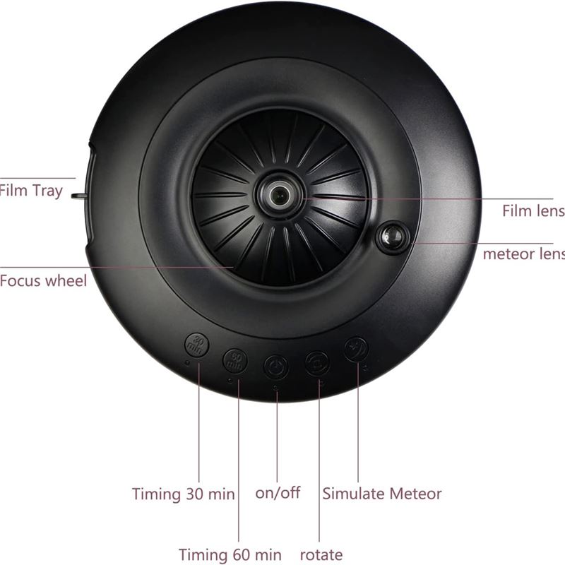 چراغ خواب پروژکتور ستاره ای مدل سفینه فضایی UFO PX01 - 7