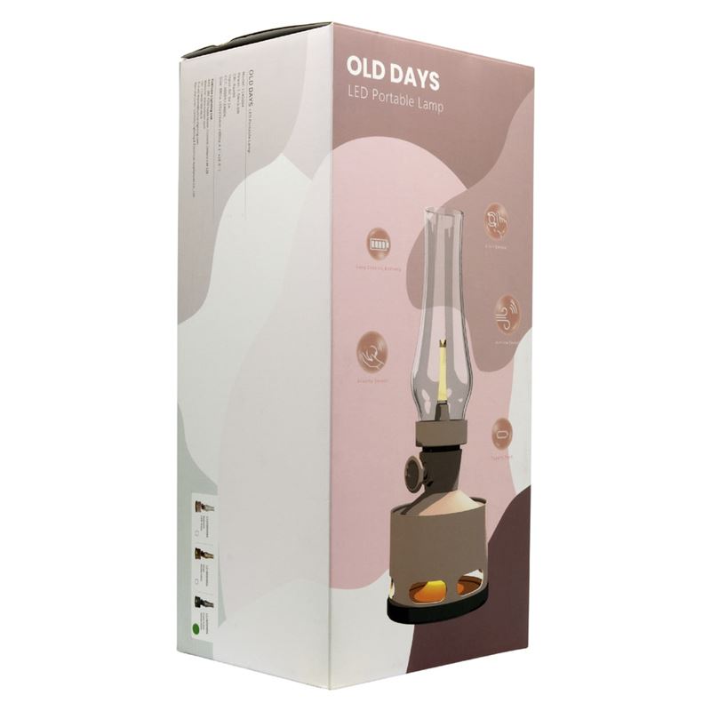 چراغ رومیزی شارژی و قابل حمل Tubicen طرح چراغ نفتی - 2