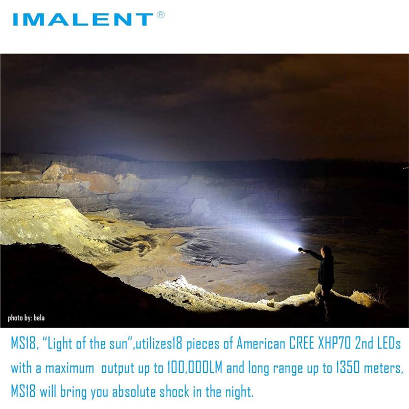 چراغ قوه ایمالنت مدل IMALENT MS18 - 4