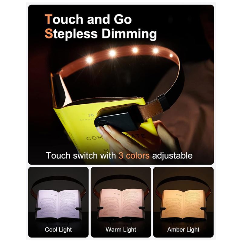 چراغ مطالعه گیره ای LEUKSOLUM مدل ARCH Book Light - 3