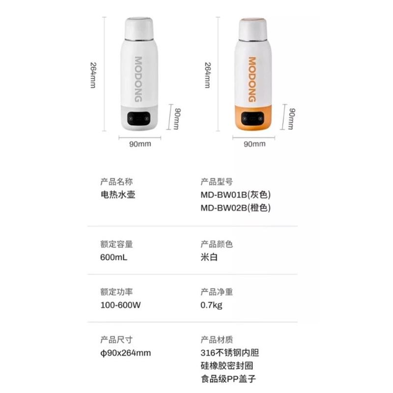 کتری برقی مسافرتی و ماگ شارژی MODONG - 6