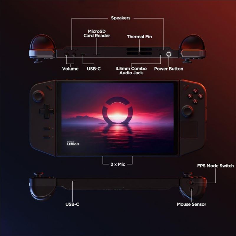 کنسول بازی دستی لنوو Lenovo Legion Go ظرفیت 512 گیگابایت - 5