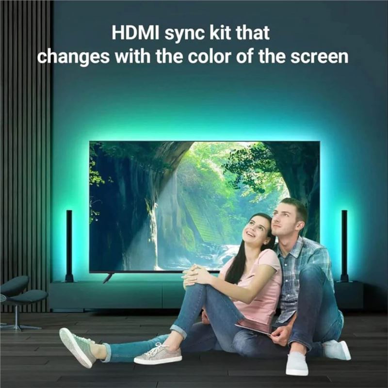 کیت نورپردازی هوشمند تلویزیون HDMI Sync Box Lighting Kits - 4
