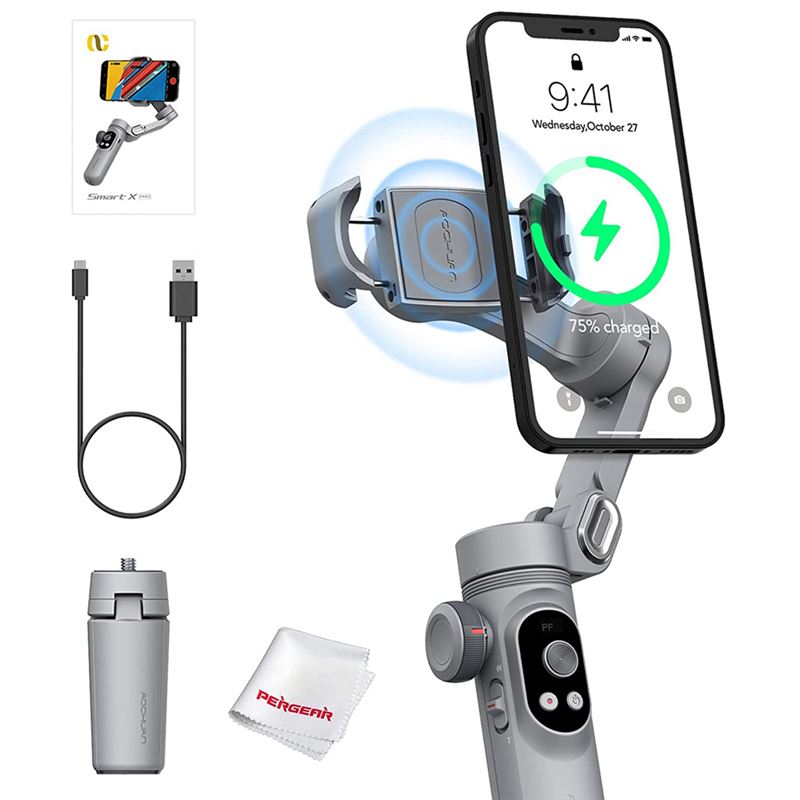 گیمبال و لرزشگیر موبایل سه محوره AOCHUAN مدل Smart X Pro - 5