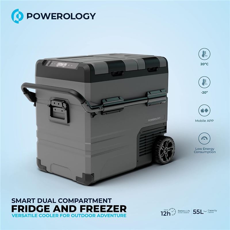 یخچال فریزر مسافرتی پاورولوجی 55 لیتری Powerology PPOF55LBR - 2