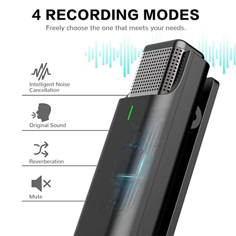 میکروفون یقه‌ای بی سیم مخصوص آیفون (دو میکروفونه) - 3