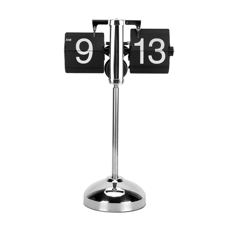 ساعت ورقه ای پایه بلند Flip Clock مشکی