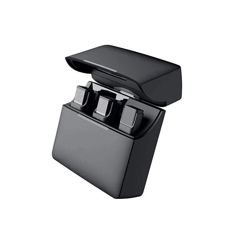 میکروفون یقه‌ای بی سیم مخصوص آیفون (دو میکروفونه)