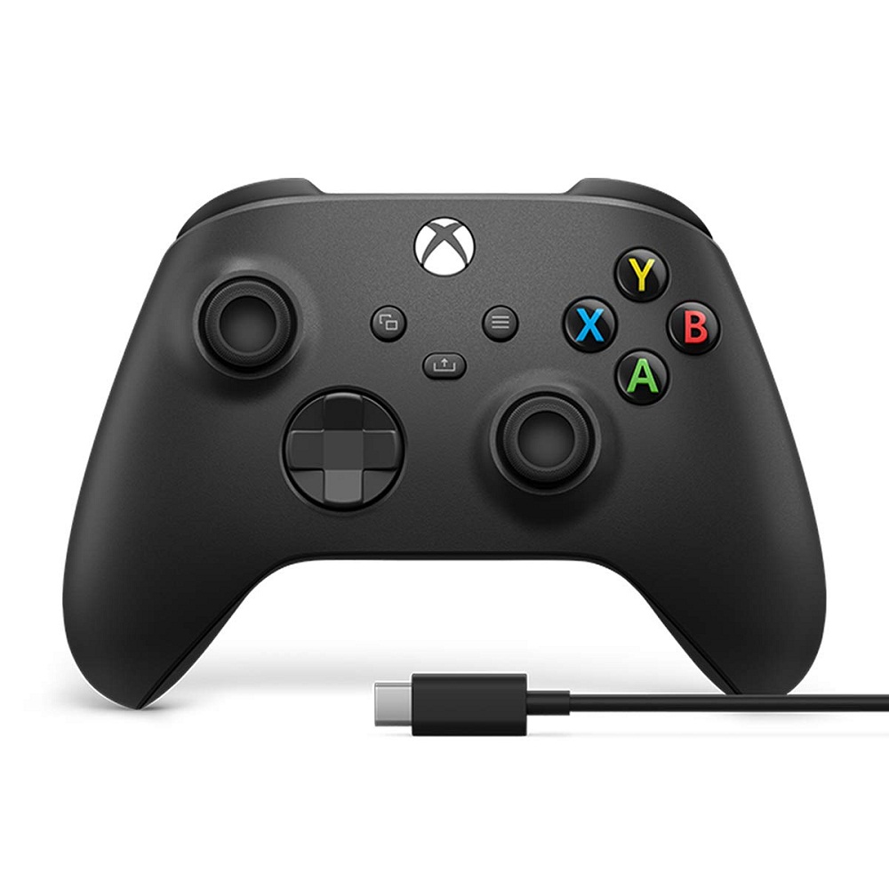 دسته Xbox Series X/S رنگ Carbon Black همراه کابل