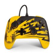 کنترلر PowerA Enhanced Wired نینتندو سوییچ طرح Pikachu Lightning