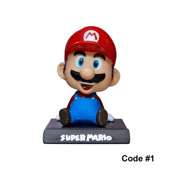 خرید اکشن فیگور روی داشبورد سر متحرک Mario Luigi