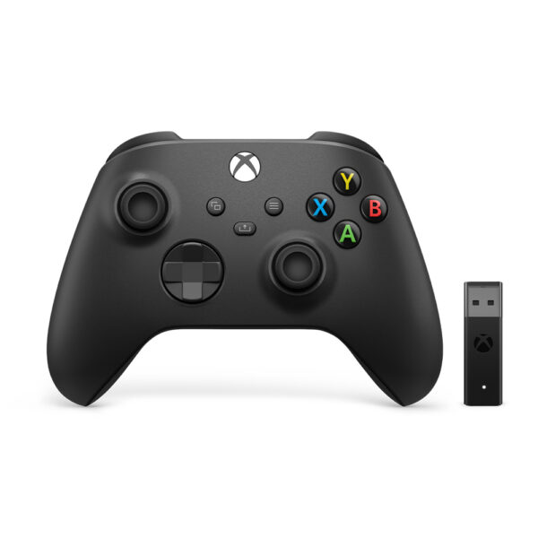 خرید دسته Xbox Series XS رنگ Carbon Black همراه آداپتور دانگل ویندوز