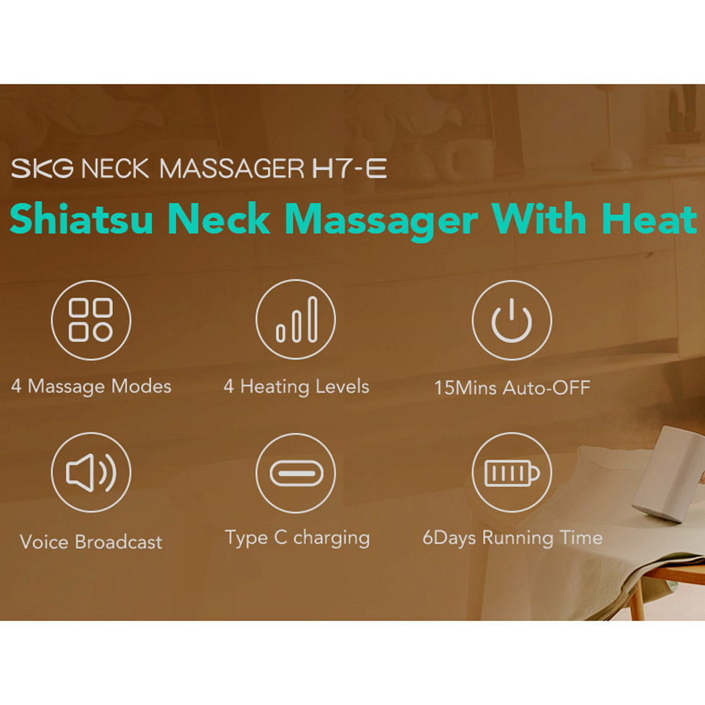 SKG H7 Shiatsu Neck and Shoulder Massager