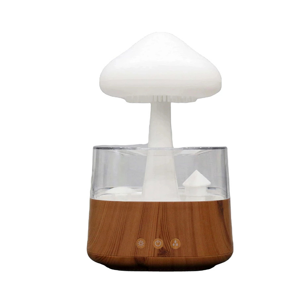 بخور سرد شبیه ساز باران و چراغ خواب مدل قارچی
