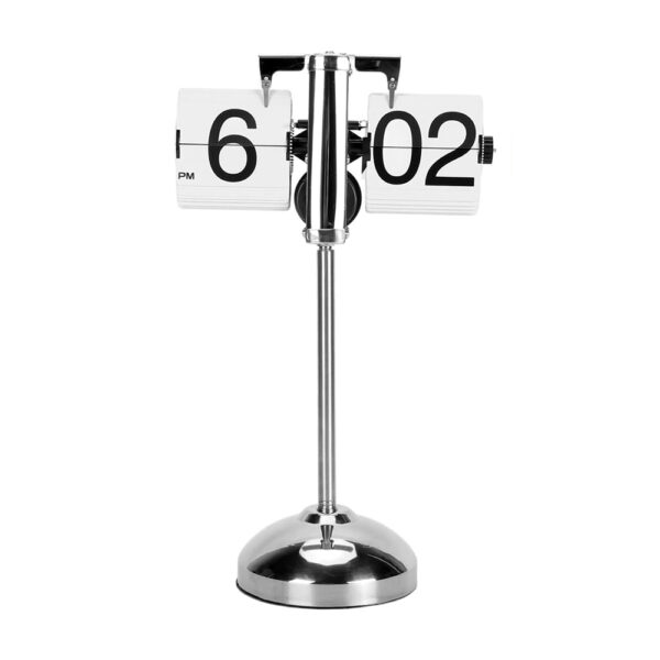 ساعت ورقه ای پایه بلند Flip Clock سفید