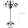 ساعت ورقه ای پایه بلند Flip Clock سفید - Image 5