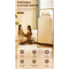 خشک کن لباس قابل حمل برقی اسمارت فراگ مدل KW-GY05B - Image 6